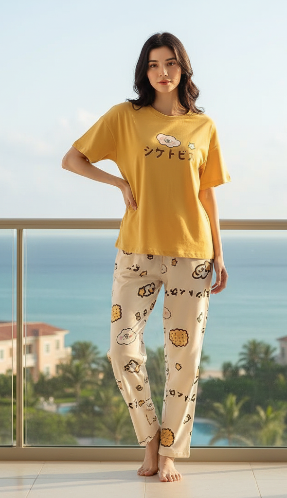 SR-CHINESE PRINTED NIGHT SUIT