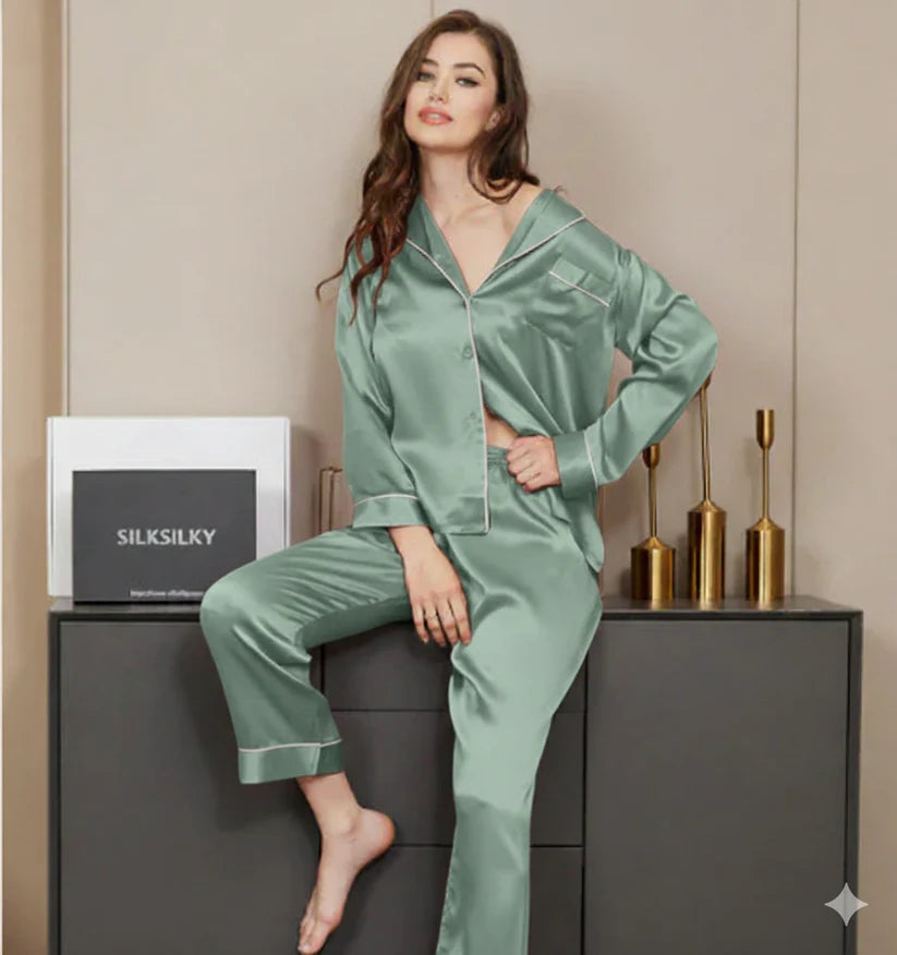 Plain silk - SEAFOAM Green